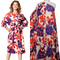 Atelier Jupe - 100% Cotton - Purple and Red Floral Print *Last Piece 1.9m